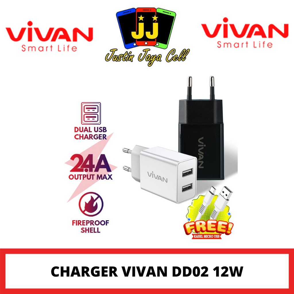 Charger Vivan DD02 12W 2.4A