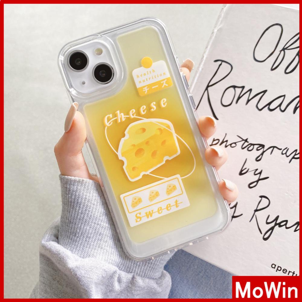 iPhone Case Clear Case Soft Thick TPU Shockproof Super Transparent Protection Camera Plating Button Yellow Cheesecake For iPhone 13 Pro Max iPhone 12 Pro Max iPhone 11 iPhone 7Plus