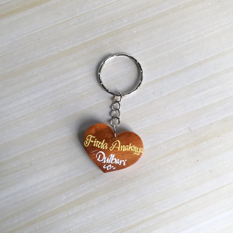 Gantungan kunci Love Ukir Kaokah Kokka Kaukah Koka Kaoka Original
