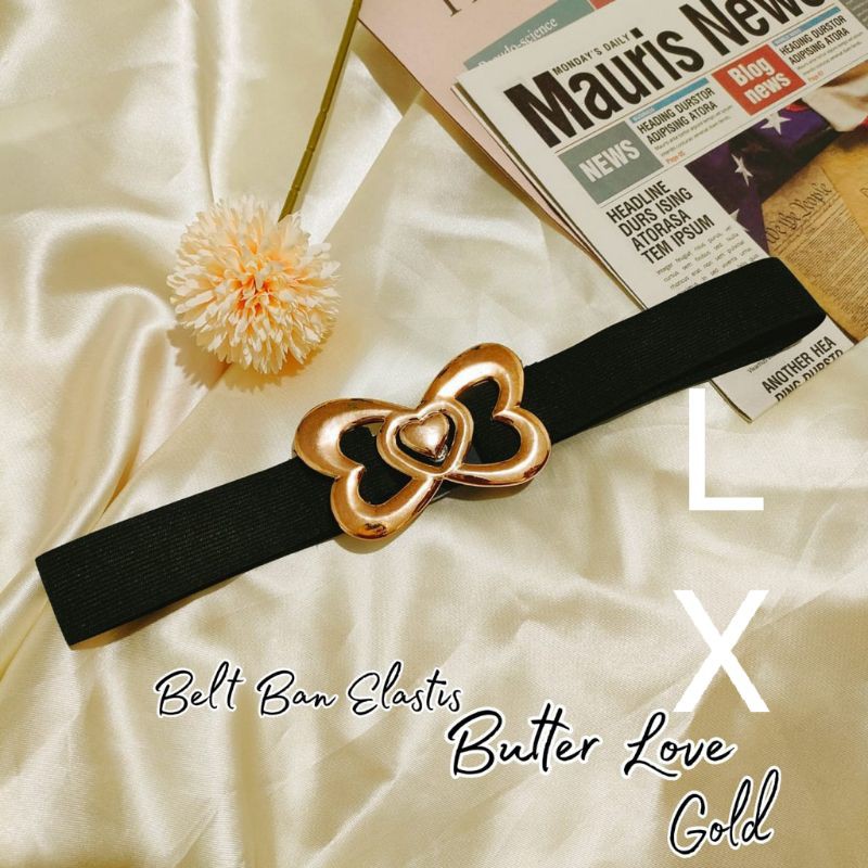 Lx  Belt Karet Butterlove kekinian  Style (COD)