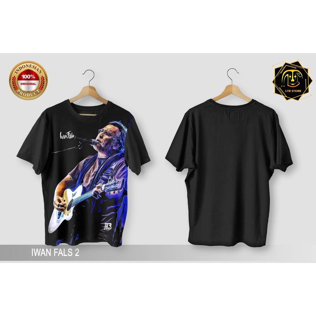 [ BAYAR DI TEMPAT ] BAJU PRINTING GAMBAR MUSISI IWAN FALS 2 -  BAJU DISTRO ORIGINAL GAMBAR GROUP BAN