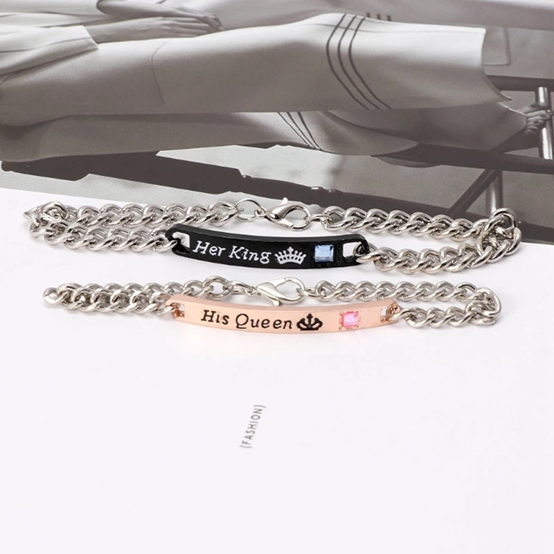 His And Her King His Queen Bahan Alloy Untuk Pasangan