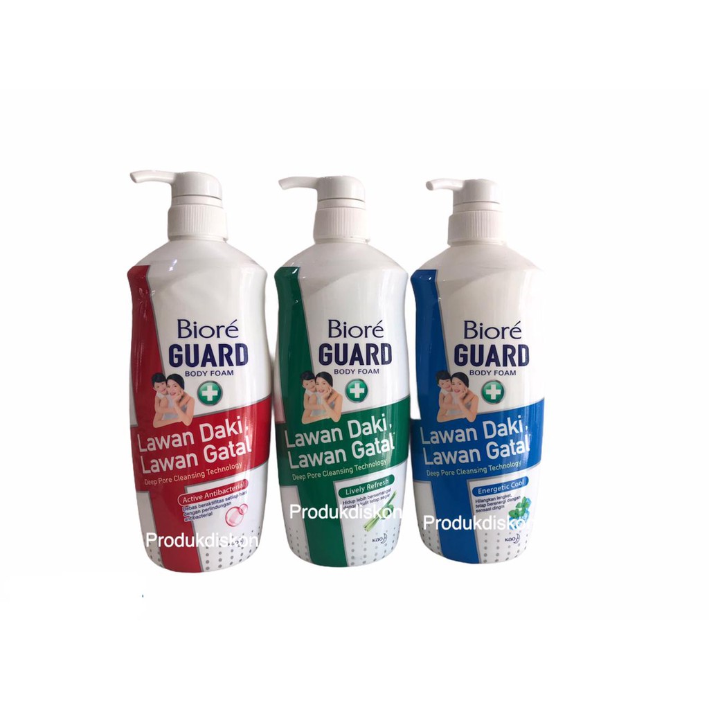 BIORE GUARD Body Foam Botol 550ML - Body Wash