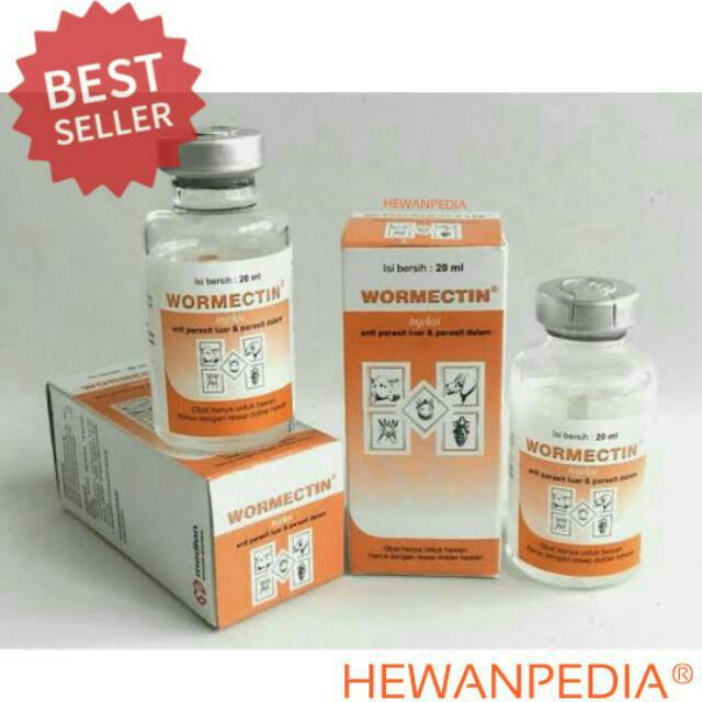 WORMECTIN 5 ml - Obat Anti Parasit Luar Dalam Scabies Gudik Cacing Kutu