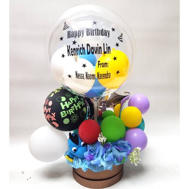 Balon Box / Hot Ait Balon / Balon Sncak / Balon Ultah / Kado ultah / Balon Box
