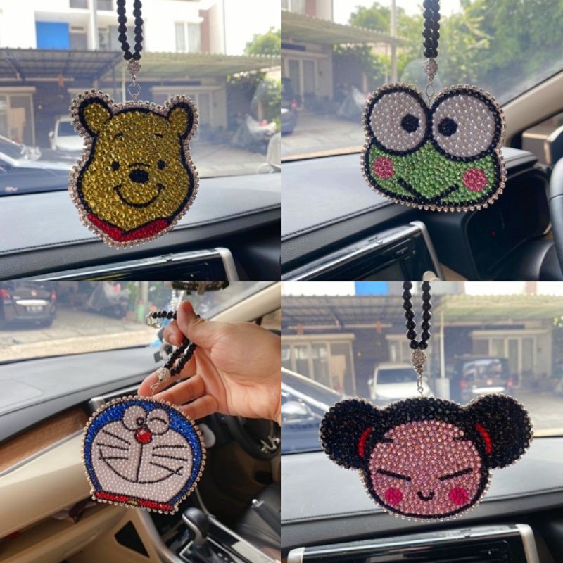 gantungan sion mobil pooh keropi pocca doraemon hello kitty gantungan spion mobil mickey minnie blink hello kitty doraemon pucca spion  Gantungan Spion Mobi