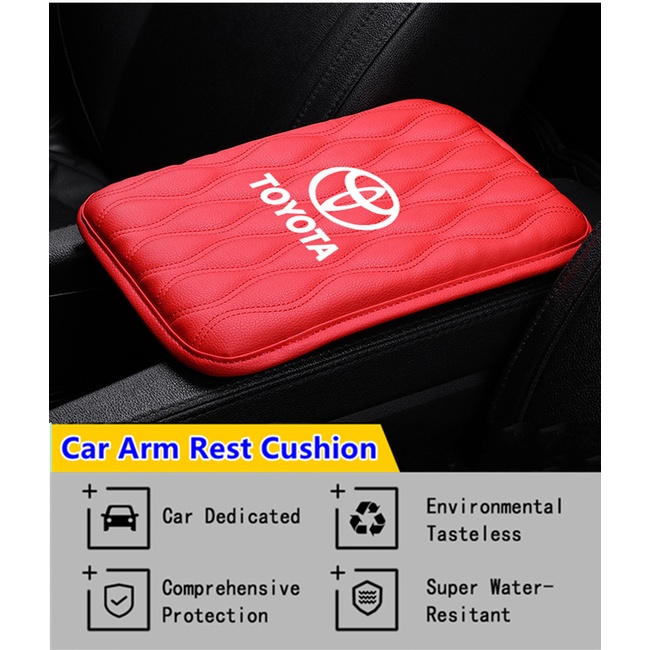 FORTUNER (G-CLUB) Bantalan Sandaran Lengan Mobil Universal Bahan Kulit Lembut Untuk Toyota Vios Rush Corolla Camry Avanza