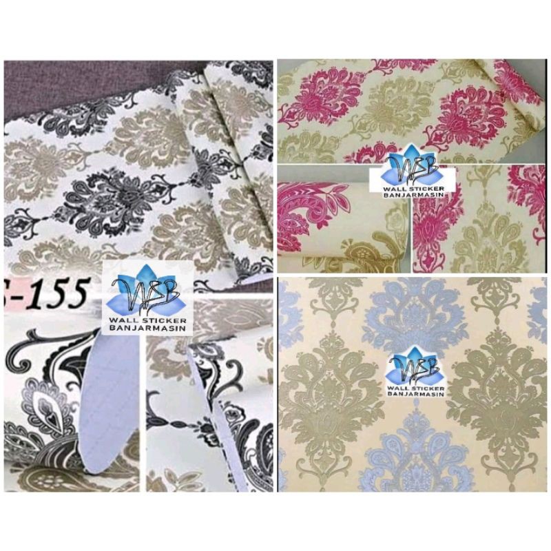 Wallpaper stiker motif batik mahkota