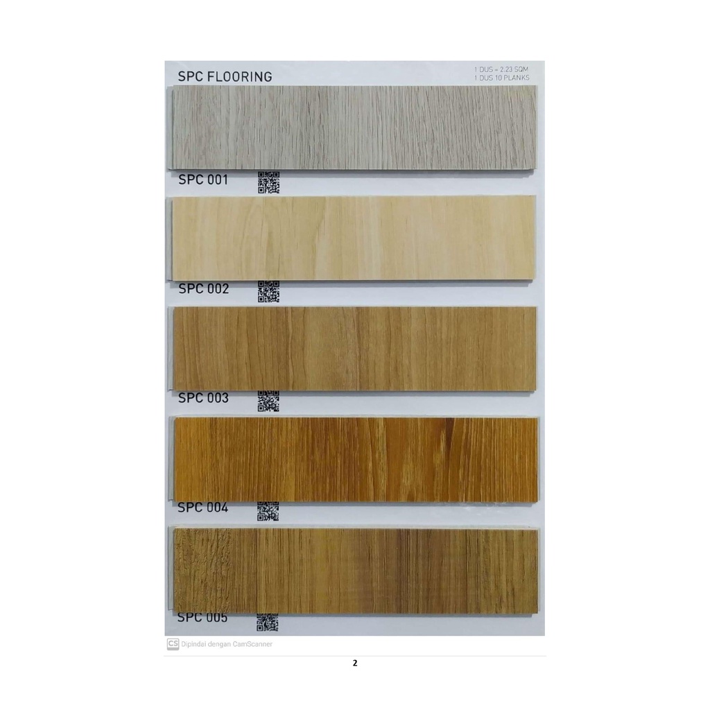 SPC Aidi Tebal 4mm - Vinyl Lantai Kayu Murah