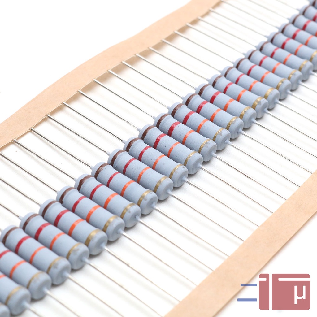 Resistor 12K 2W Metal Oxide 5% Taiwan Kaki Tembaga