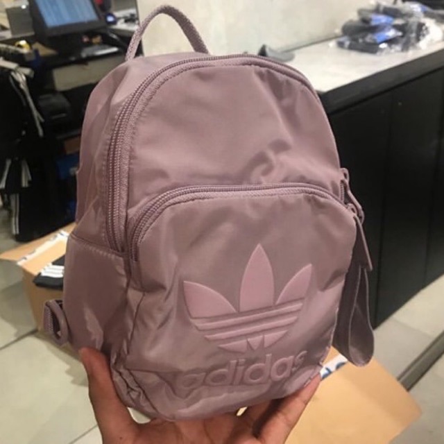 adidas mini backpack lilac