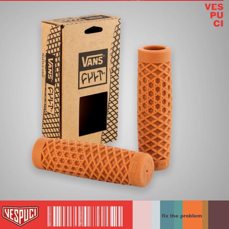 Handgrip Handfat Handpad Vans Cult Coklat Original Retro Classic Vespa Matic Matik Metik Sprint Prim