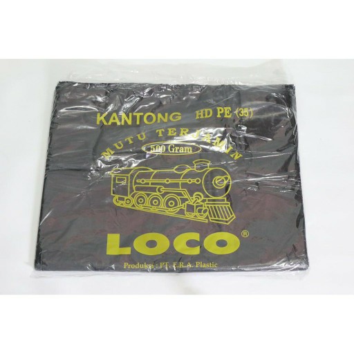 Kantong Plastik Loco Tebal Hitam Ukuran 35
