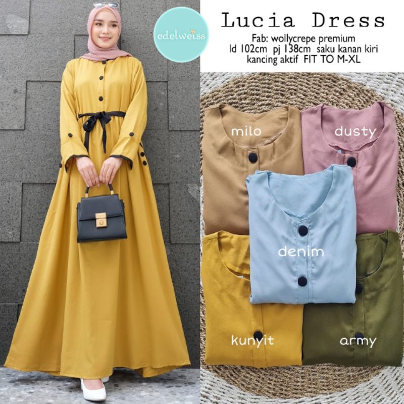 Lucia Dress by Edelweiss | Original 5 warna Dress Edelweiss