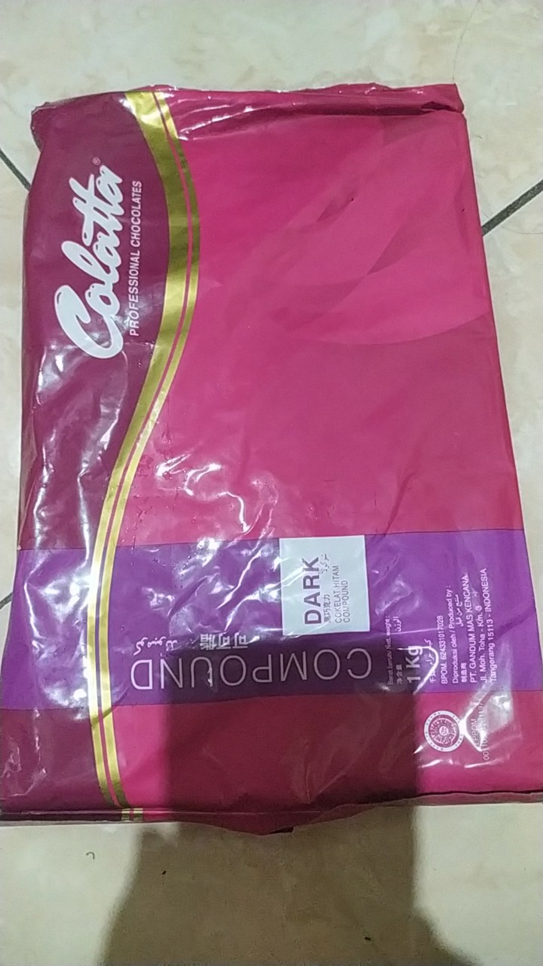 Colatta Dark Chocolate Compound 1kg / Coklat Masak 1kg