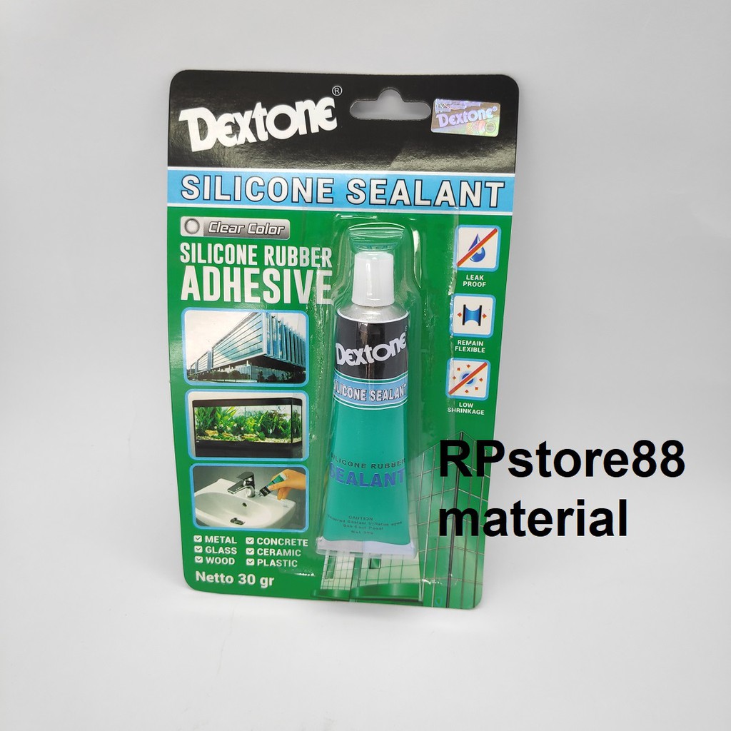 

LEM DEXTONE SILICONE SEALANT KECIL 30G - LEM KACA - LEM AQUARIUM