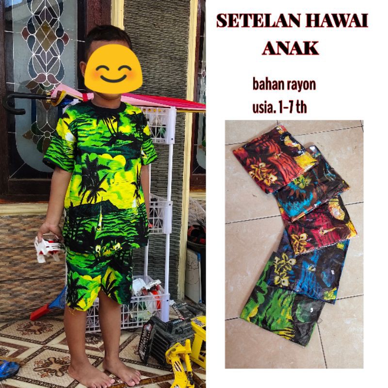 SETELAN HAWAI ANAK BEST SELLER BAJU PANTAI BALI