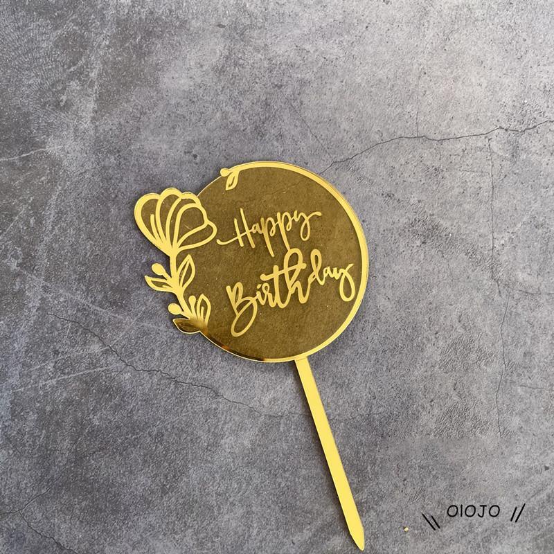 【COD】Ornamen Kartu Laser Marking Bahan Akrilik Untuk Dekorasi Kue Ulang Tahun Anniversary