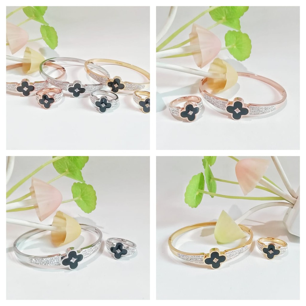 Gelang dan Cincin Titanium LV PREMIUM LV002