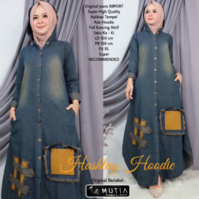 COD - HASHTAG HOODIE/ GAMIS IMPORT/ FASHION SOLO/ GAMIS JEANS/GAMIS DENIM