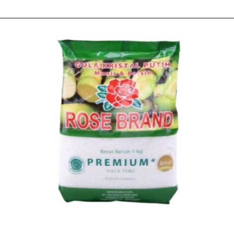 

#Mima#Gula putih rose brand 1 kg