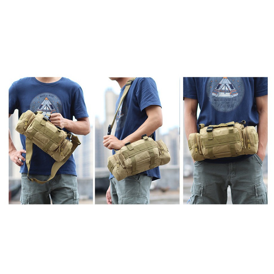 Tas SM317 - Import kualitas premium tas selempang kanvas tas tactical