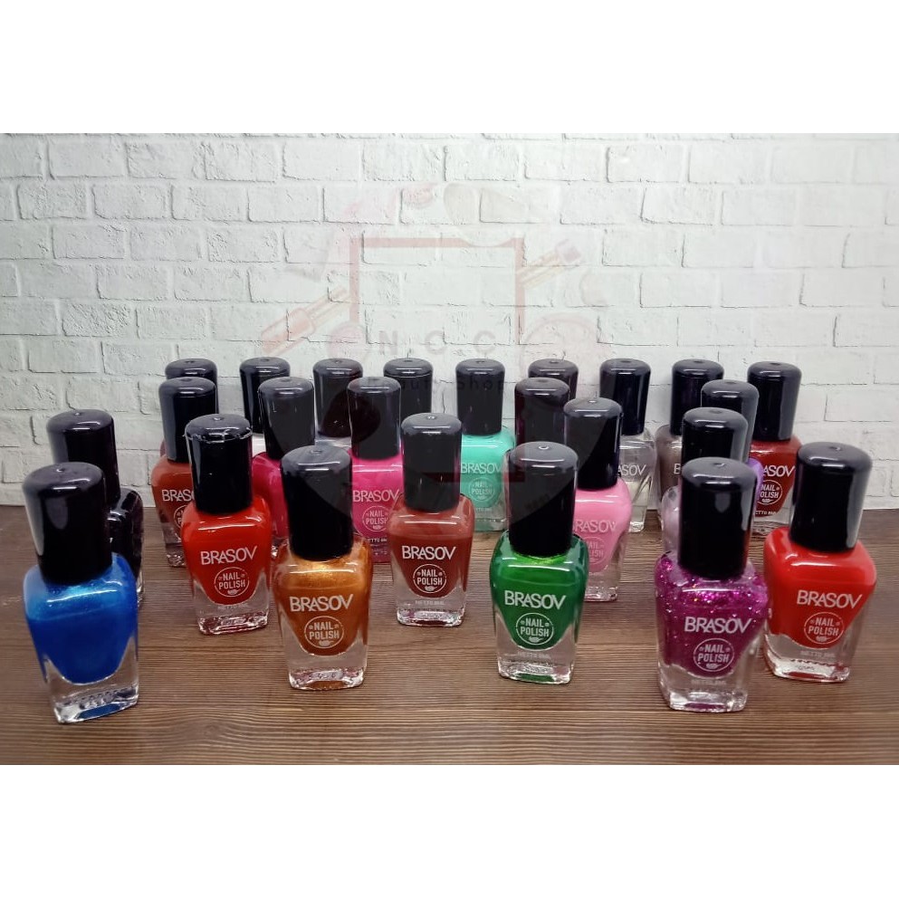 [SATUAN] * NCC * Brasov Kutek Warna Warni Color Glitter Cutex Nail Polish - Eceran per 1 Pcs