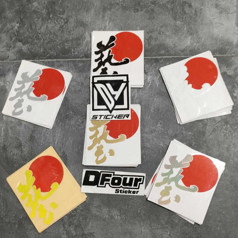 STICKER KANJI JDM BENDERA JAPAN JEPANG CUTTING