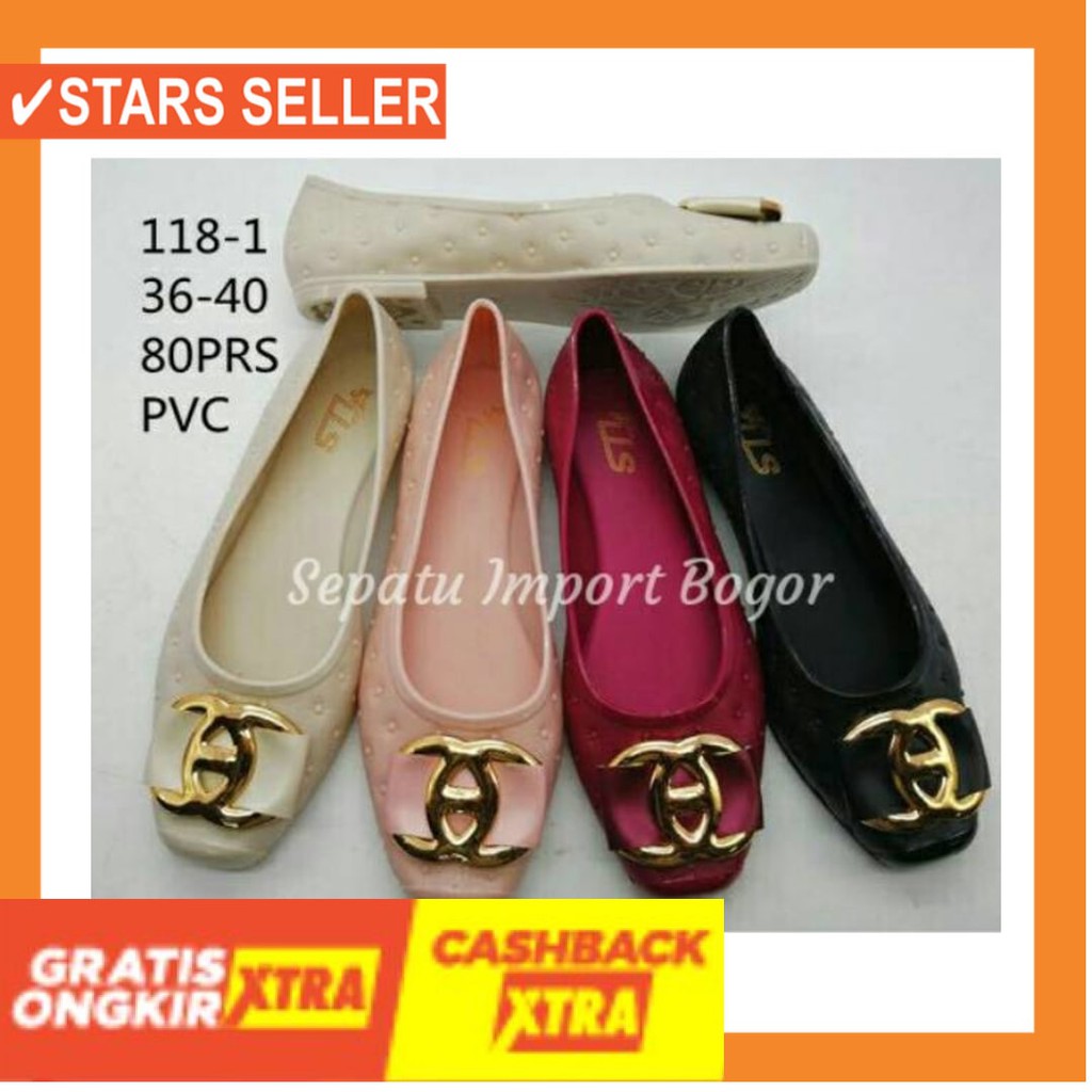 NYAMAN AWET TAHAN LAMA KUAT ORIGINAL COD / Flat Shoes Gucci / jelly gucci santai 118-1 /