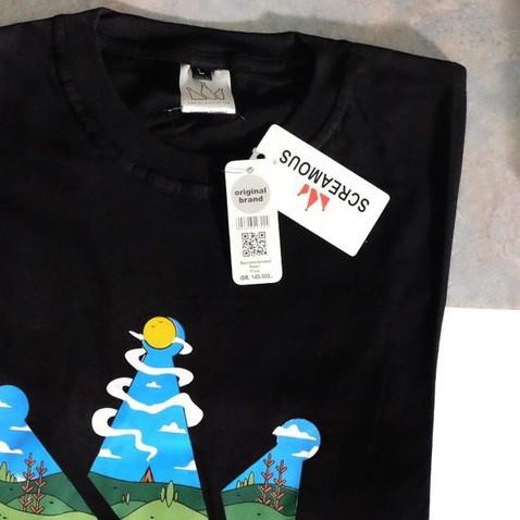 ☛ KAOS SCREAMOUS DISTRO PREMIUM / KAOS PRIA SCREAMOUS / SCREAMOUS KUNING TSHIRT SCREAMOUS ☋