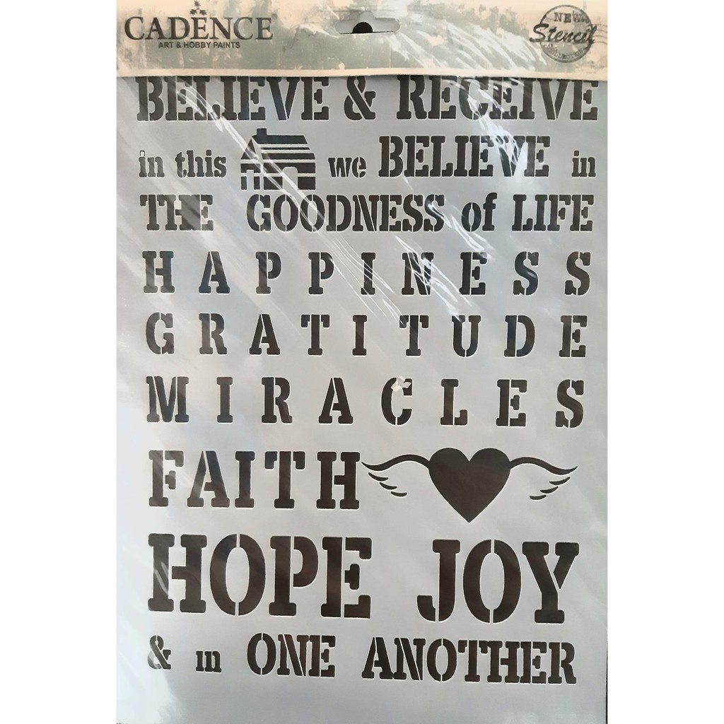 

Cadence Stencil Size 21x29cm - 18