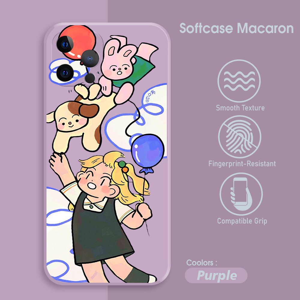 Softcase Macaron Camera Protection For SAMSUNG A02S / A31 A51 / J1 ACE / J2 PRIME / A21S Case Kartun