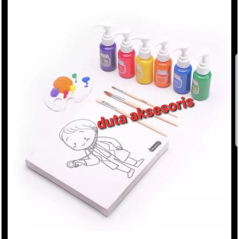 

Kanvas Paint Brush Set / Mainan Edukasi Anak / Gambar Lukis