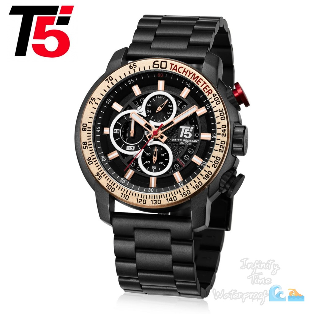 Jam Tangan Cowok T5 H3710 H3710G Chrono dan Tanggal Aktif Kualitas Original Waterproof