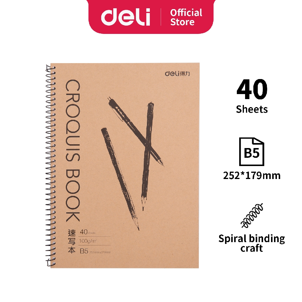 Deli Buku Gambar Hard Cover 7697 73601 7696 73357-1