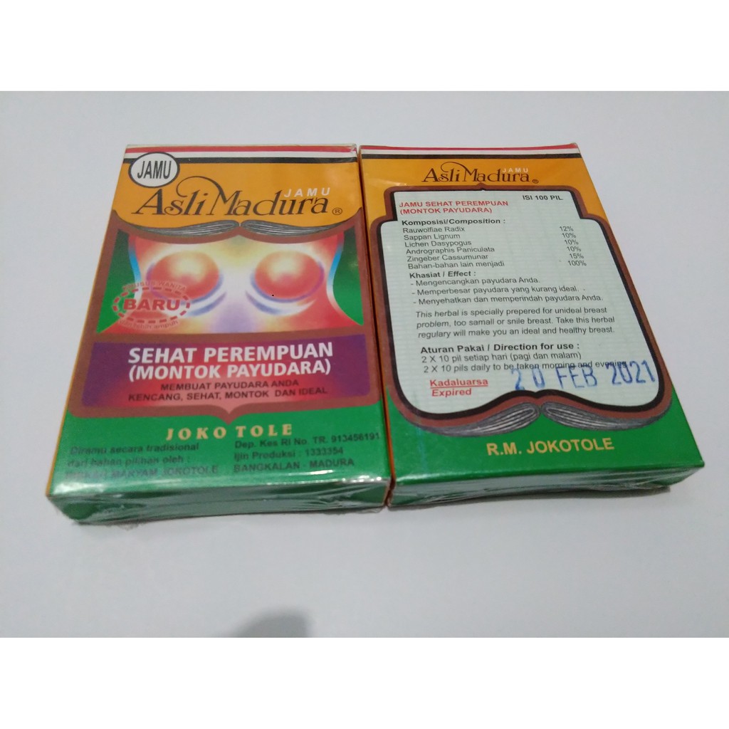 Jamu Montok payudara 100 PIL asli madura Jokotole