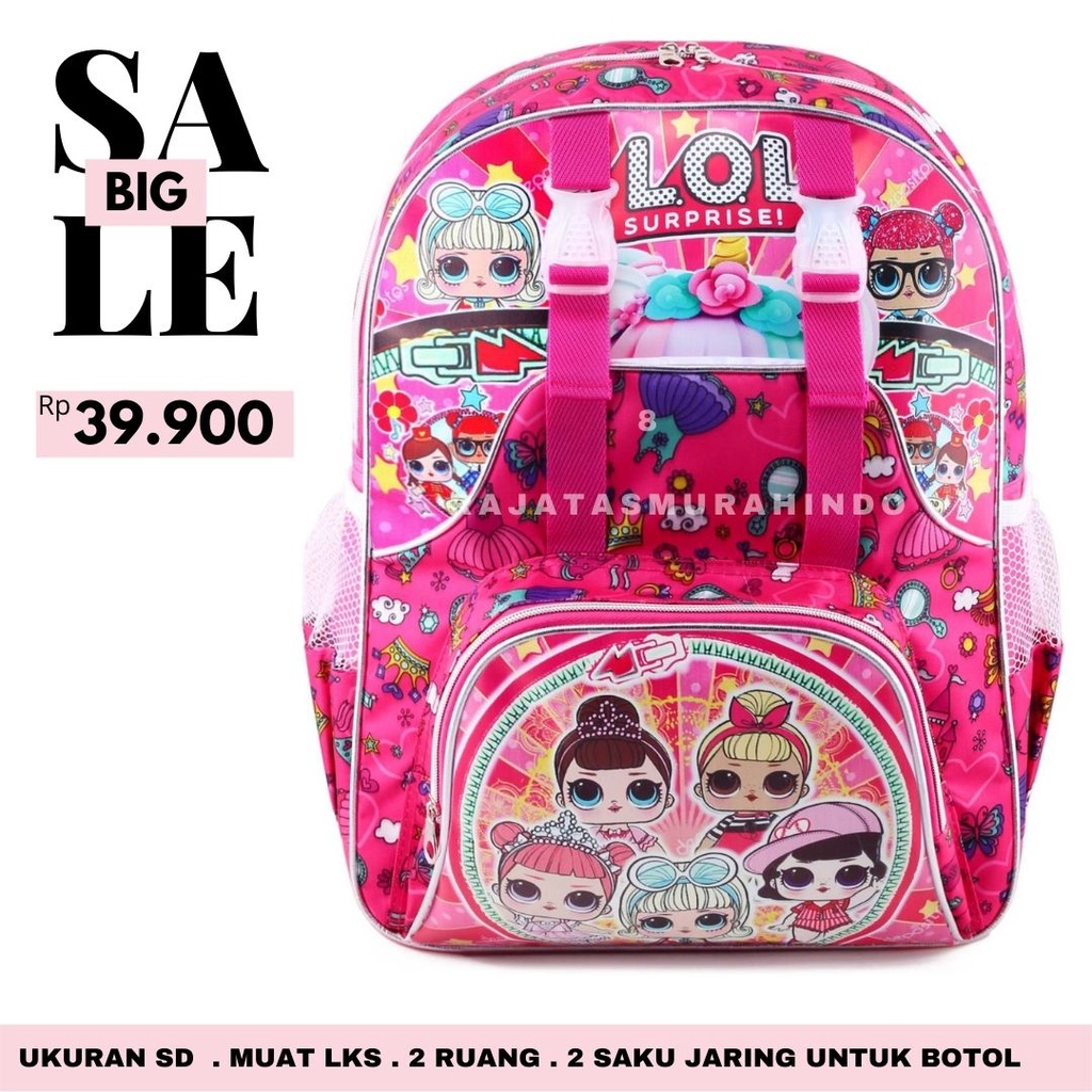 PROMO TAS ANAK - RANSEL MURAH - RANSEL SEKOLAH - TAS ANAK PEREMPUAN - LOL RT03