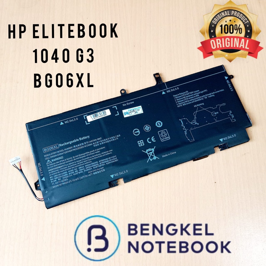 Baterai HP EliteBook 1040 G3 BG06XL BGO6XL HSTNN-IB6Z HSTNN-Q99C P4P90PT