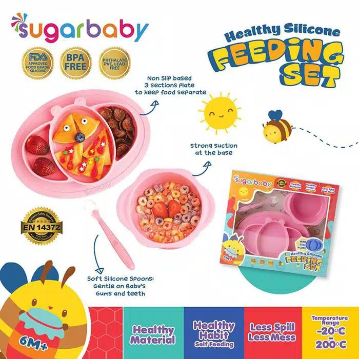 Sugarbaby Healthy Silicone Feeding Set - GS3