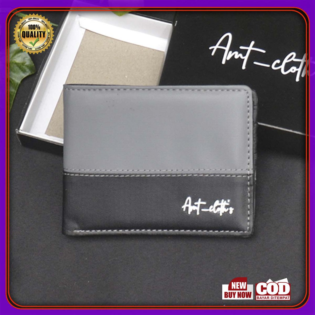 Dompet Lipat Pria + box terbaru Murah COD