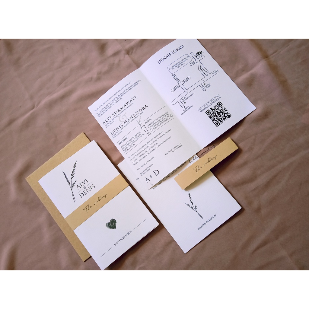 Undangan Pernikahan Rustic Simple