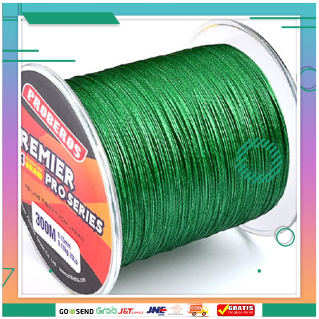 (BISA COD) FTIHSHP Proberos Premier Pro Series Benang Pancing Braided 300M