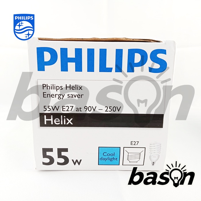 PHILIPS HELIX 55W E27 - Lampu Spiral Hemat Energi