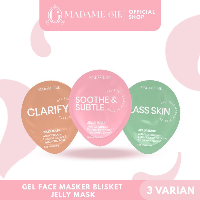 Madame Gie Jelly Mask Masker Wajah Skincare BPOM