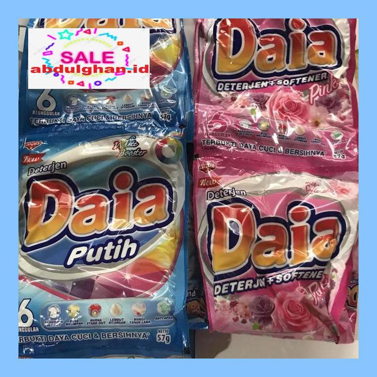 

Oo57Rtl Detergen Daia 1 Renceng 6 Sachet Bungkus Pcs Bks Putih Pink Merah 57Gr Opsun5T