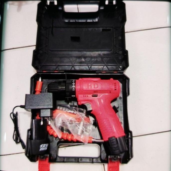 mesin bor cordless HDT 12V/ mesin bor cas HDT/ mesin bor baterai HDT