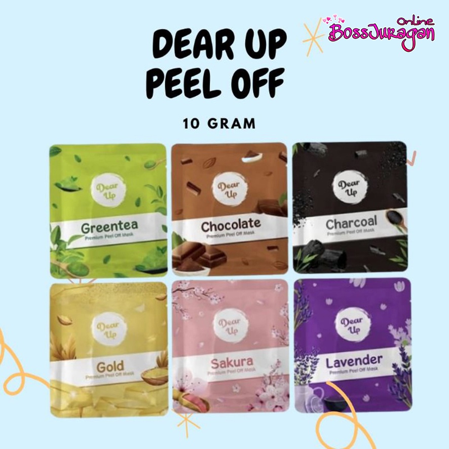 (BOSS) (10gr) DEAR UP Peel Off Mask | Masker Wajah | Peel Off Mask (✔ BPOM)