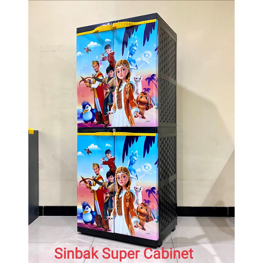 LEMARI PLASTIK SINBAK MOTIF THE SNOW QUEEN