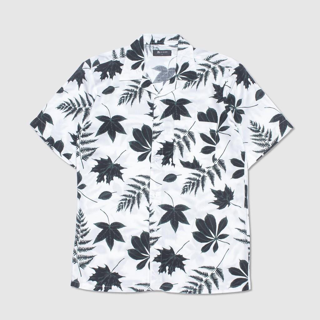 Eisee Aloha Shirt: Leaf Art