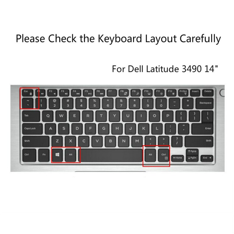 Skin Cover Pelindung Keyboard Bahan Silikon Untuk Dell Latitude 3490 14